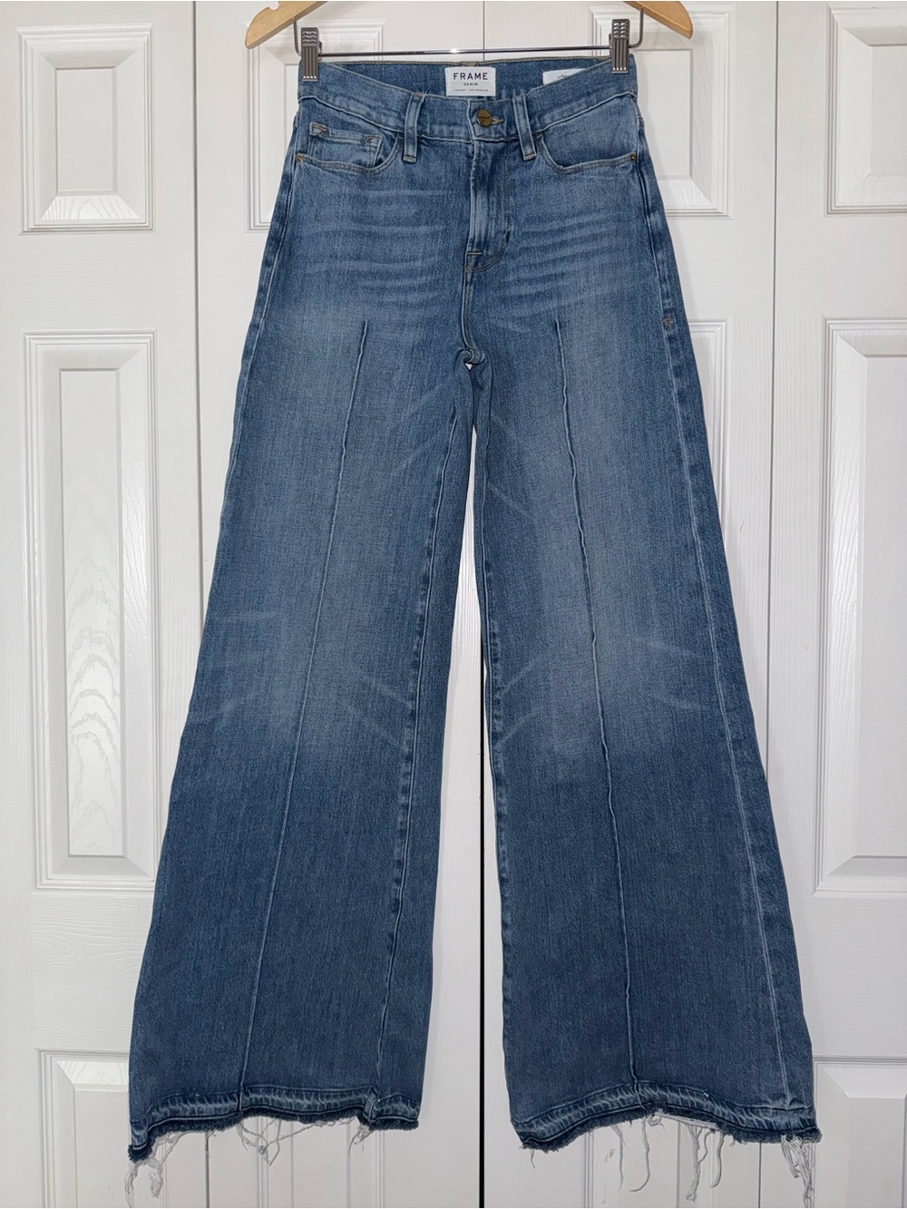 Frame denim high rise le palazzo flare jean size 26/L33/1/2 - Picture 1 of 16